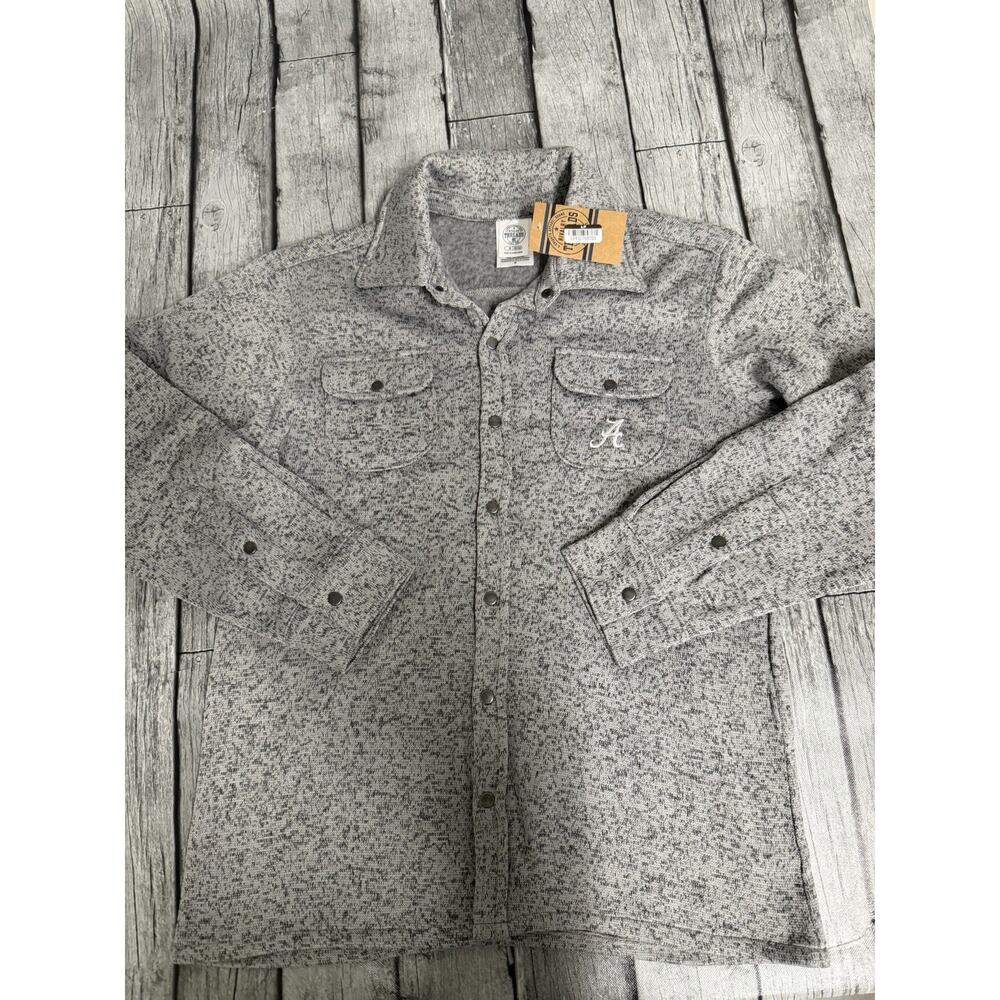 NWT Women’s Rivalry Threads Alabama Crimson Tide Shacket Jacket Medium Grey